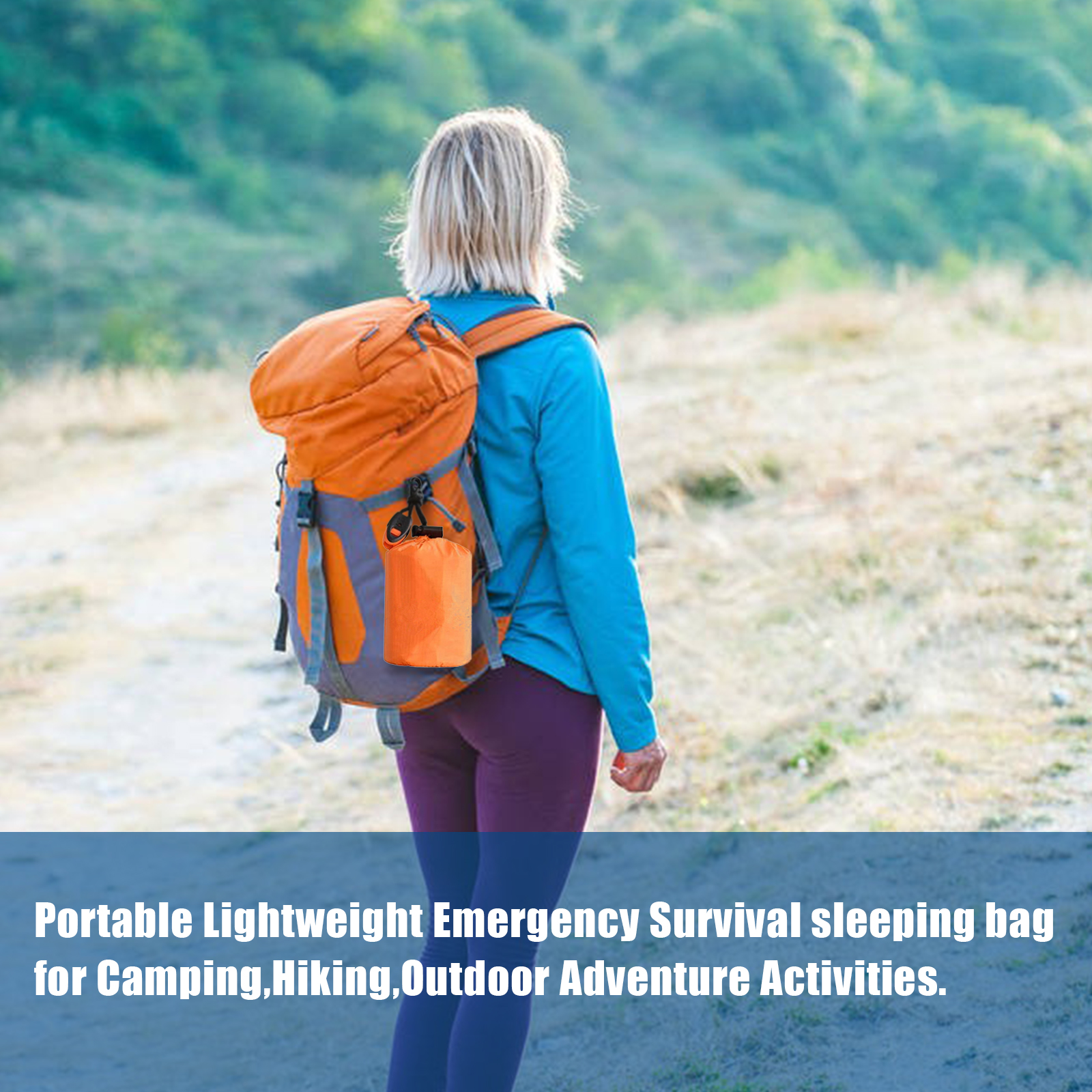 Tragbarer wasserdichter Notfall-Überlebens schlafsack im Freien edc Camping ausrüstung Thermos ack Erste-Hilfe-Rettungs set Mylar-Decke