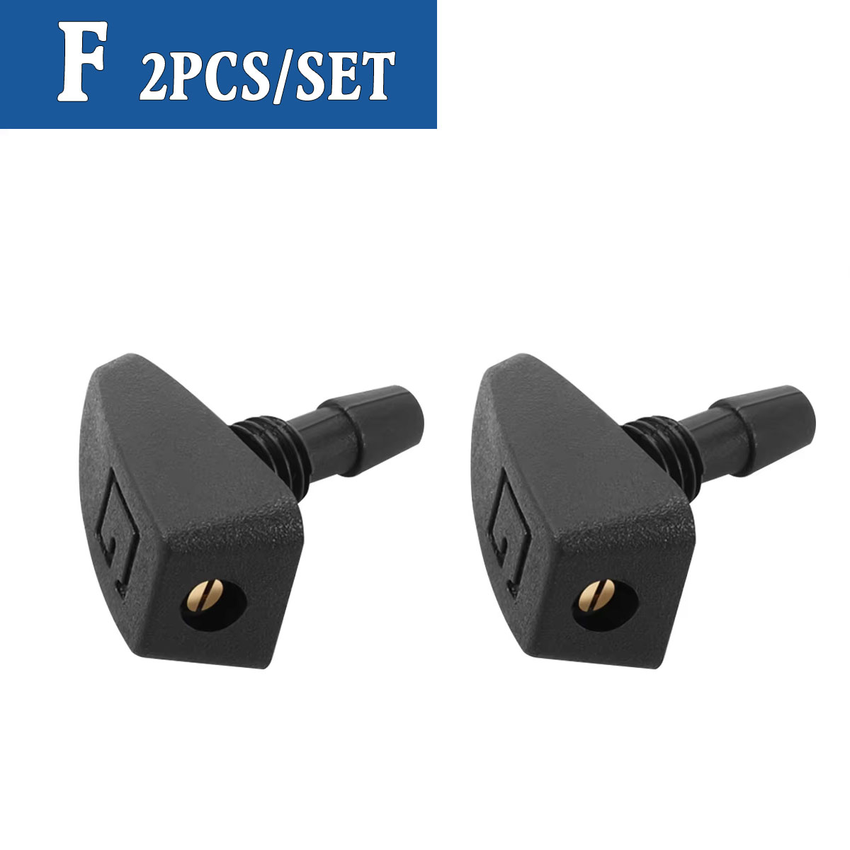 2PCS Auto Frontscheibe Wischer Düse Auto Fan-förmigen Nebel Scheibenwaschanlage Wasser Spray Jets Düsen Zubehör