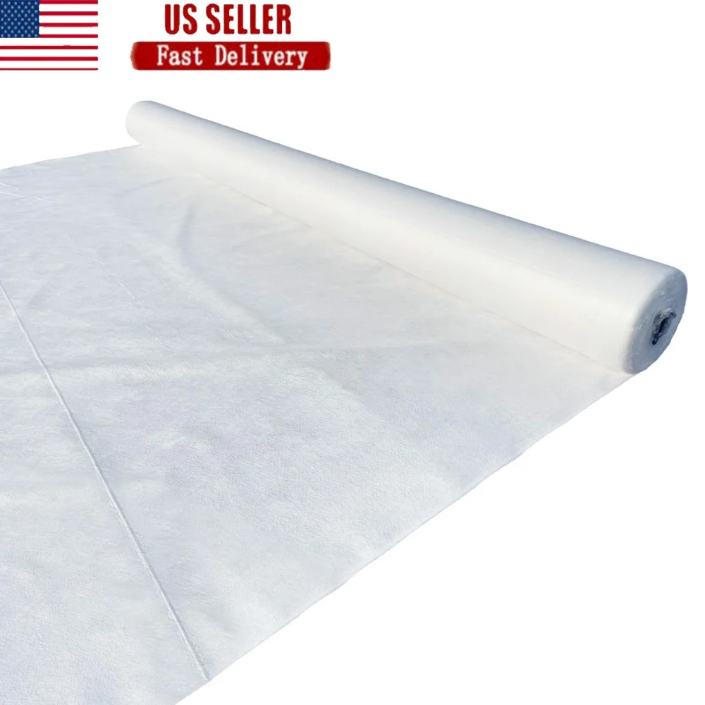 Heavy Duty Non Woven Geotextile Fabric Weed Barrier Landscape Filter Drainage Organic Farming 50 Year Lifespan USA Made