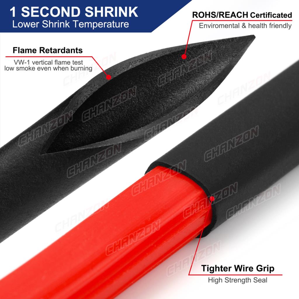 25M/Roll 2:1 8 Color Φ0.6mm - 100mm Heat Shrink Tube Heated Shrinking Wrap Polyolefin Heat-Shrink Wire Tape Wrapping Wiring Hose