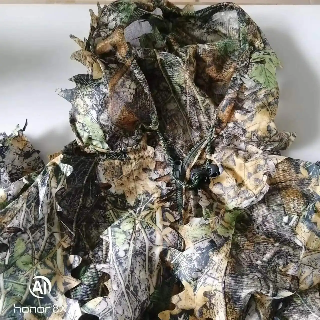 Homens mulheres crianças ao ar livre ghillie terno camuflagem roupas selva terno cs treinamento folhas roupas de caça terno calças jaqueta com capuz