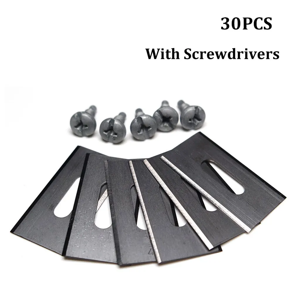 30 Uds cortadora de césped cuchilla cortacésped reemplazo recortadora pieza de corte para Husqvarna Automower jardín herramientas de cortacésped robótico