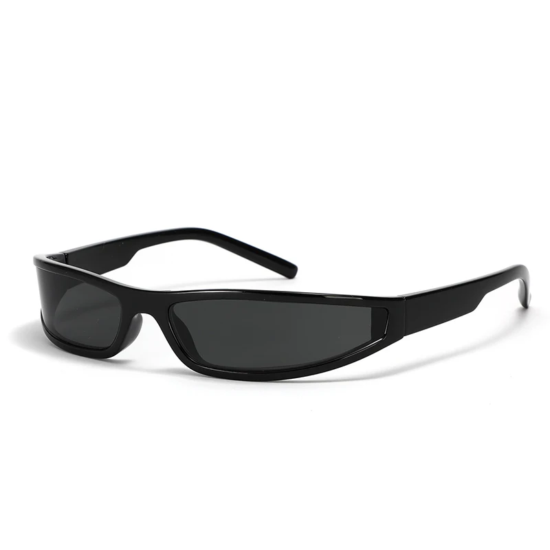 Gafas de sol rectangulares pequeñas con montura estrecha para mujer, ropa de calle Y2k, gafas de sol deportivas Vintage de marca a la moda 2023