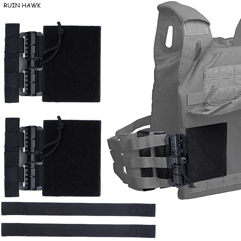 Colete tático com fivela de liberação rápida, kit molle universal airsoft, conjunto de fivela de remoção rápida, acessórios de caça, 1 peça/2 peças