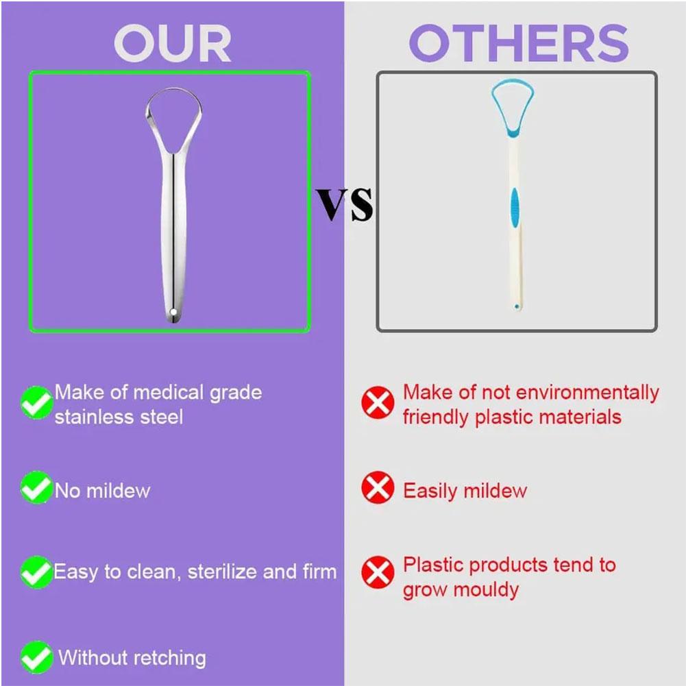 1 pz portatile singolo strato raschietto per lingua riutilizzabile in acciaio inossidabile bocca orale spazzola raschietto per lingua alito fresco creatore