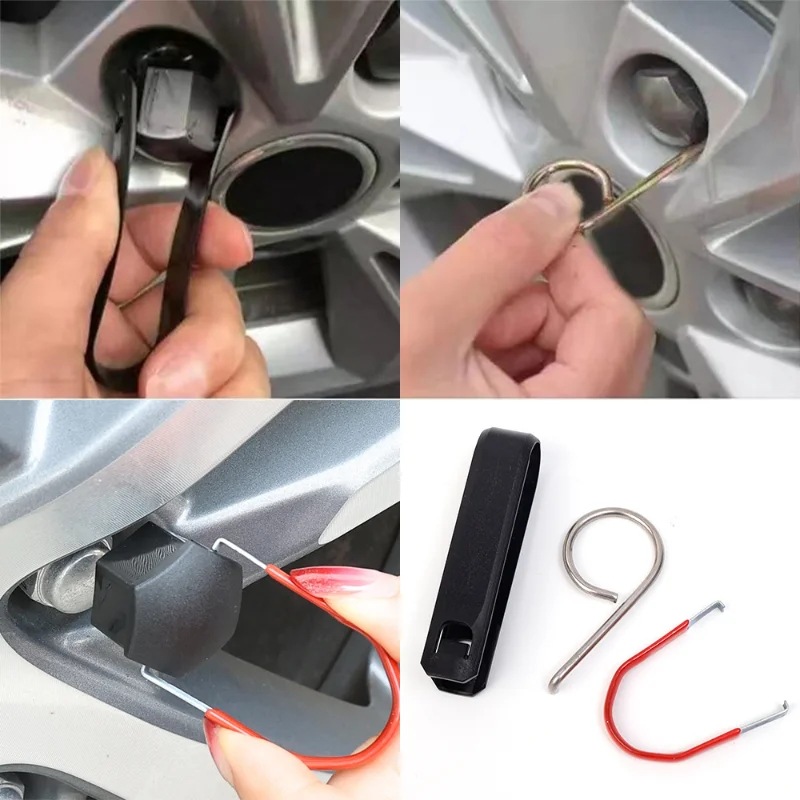 Lichtmetalen Wielbout Moer Caps Covers Puller Remover Tool Mini Draagbare Pincet Wiel Reparatie Tool Voor Audi Voor Volkswagen Auto Tool