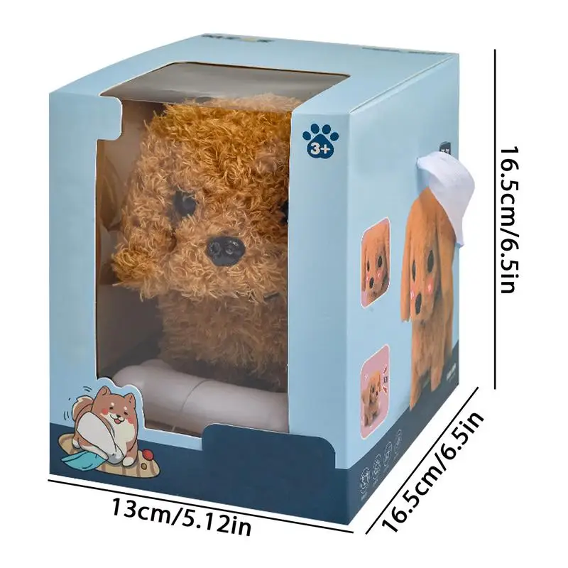 Realistic Plush Simulation Smart Dog Children Toy Can Walking And Call Electric Plush Robot Pet Dog Toddler Christmas Gift 0-3