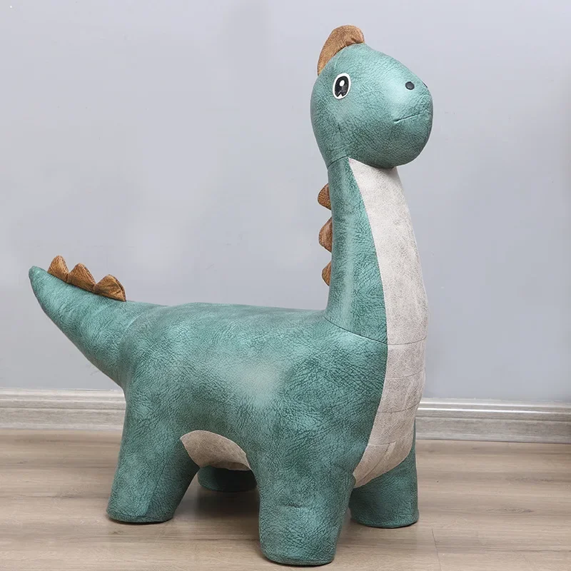 Cartoon Dinosaur Seat New Popular Animal-Shaped Sofa for Kids Living Room Children's Furniture Shoe Stool