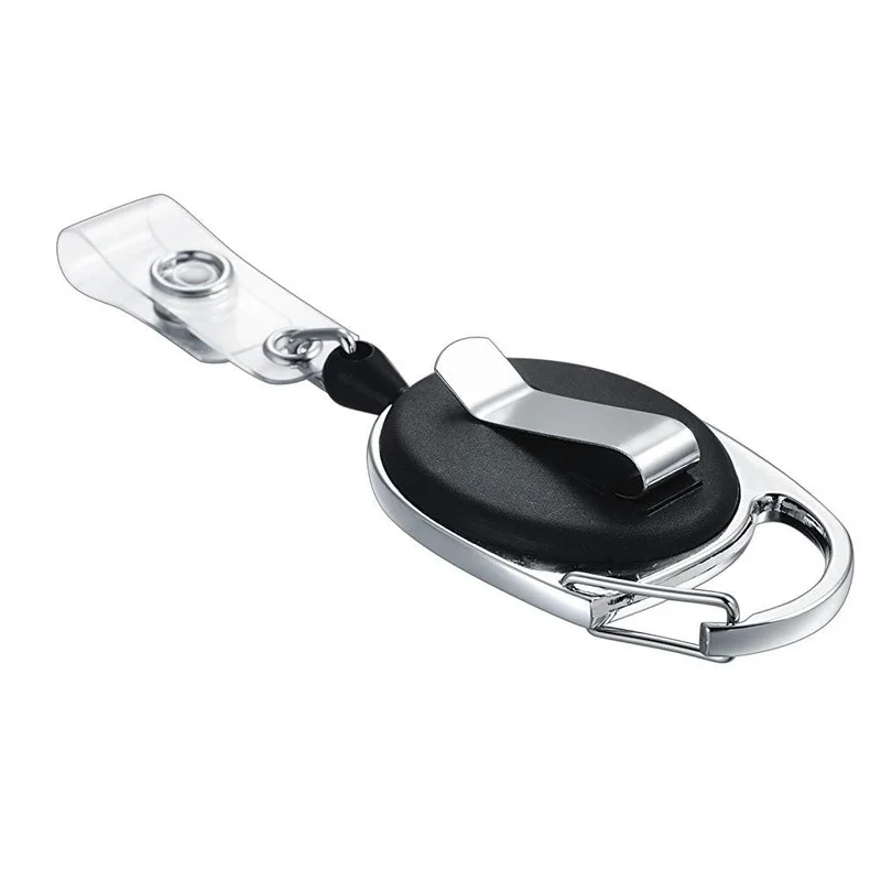 5PCS Retractable Reel ID Lanyard ชื่อแท็กป้ายสนับสนุน Key CHAIN Anti-Lost คลิปพยาบาลอุปกรณ์สํานักงาน