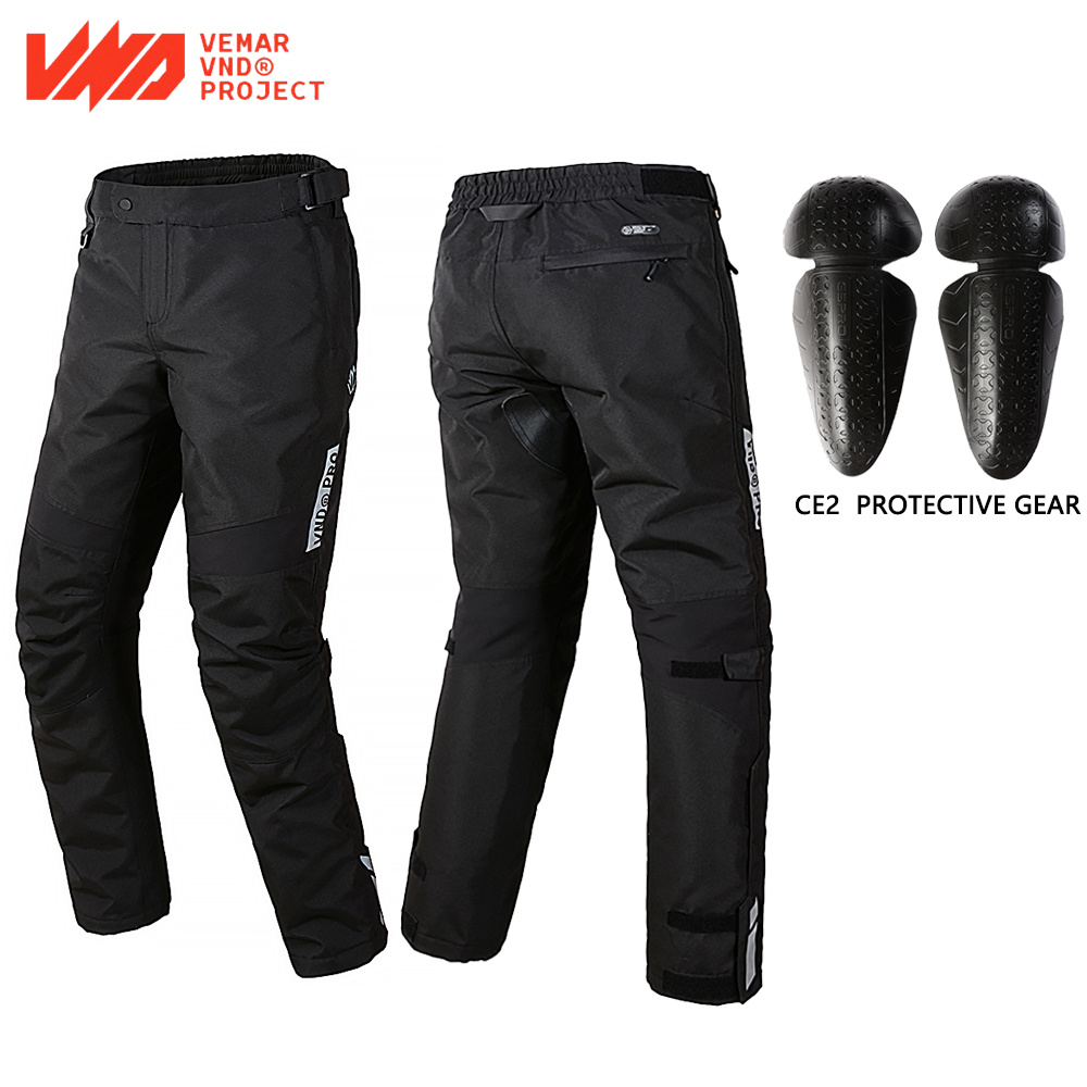 Herren-Motorradhose für den Winter, warme Thinsulate-Baumwolle, Schnellverschluss-Hose, Motocross-Rennhose mit CE-Schutzausrüstung