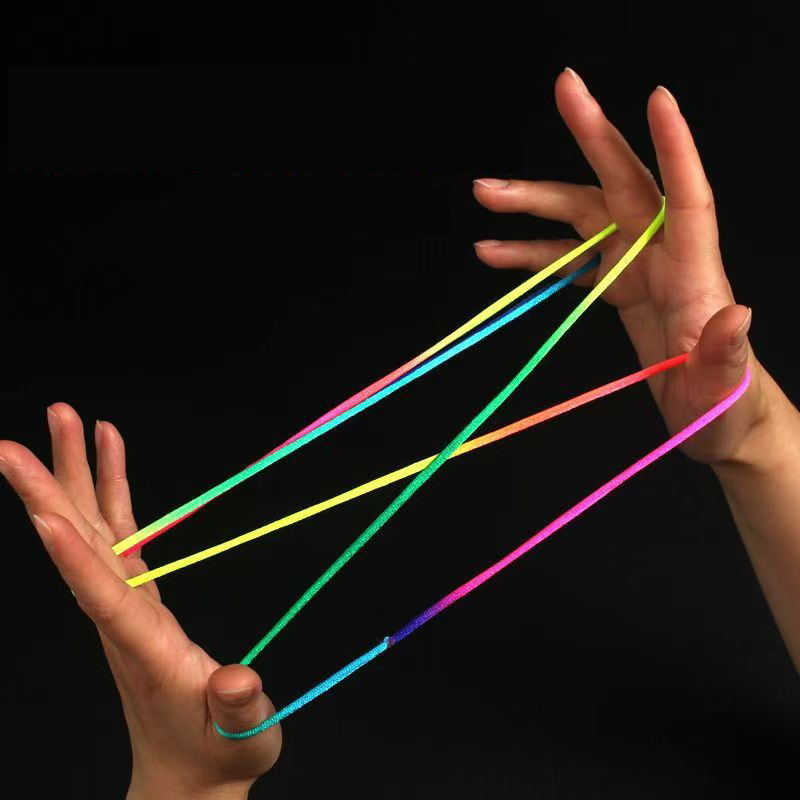 Cầu Vồng Dây Đế Dây Ngón Tay Trò Chơi Xếp Hình Đồ Chơi Giáo Dục Brinquedos Infantil Menina Juguetes Niña 3 4 5 6 7 Años