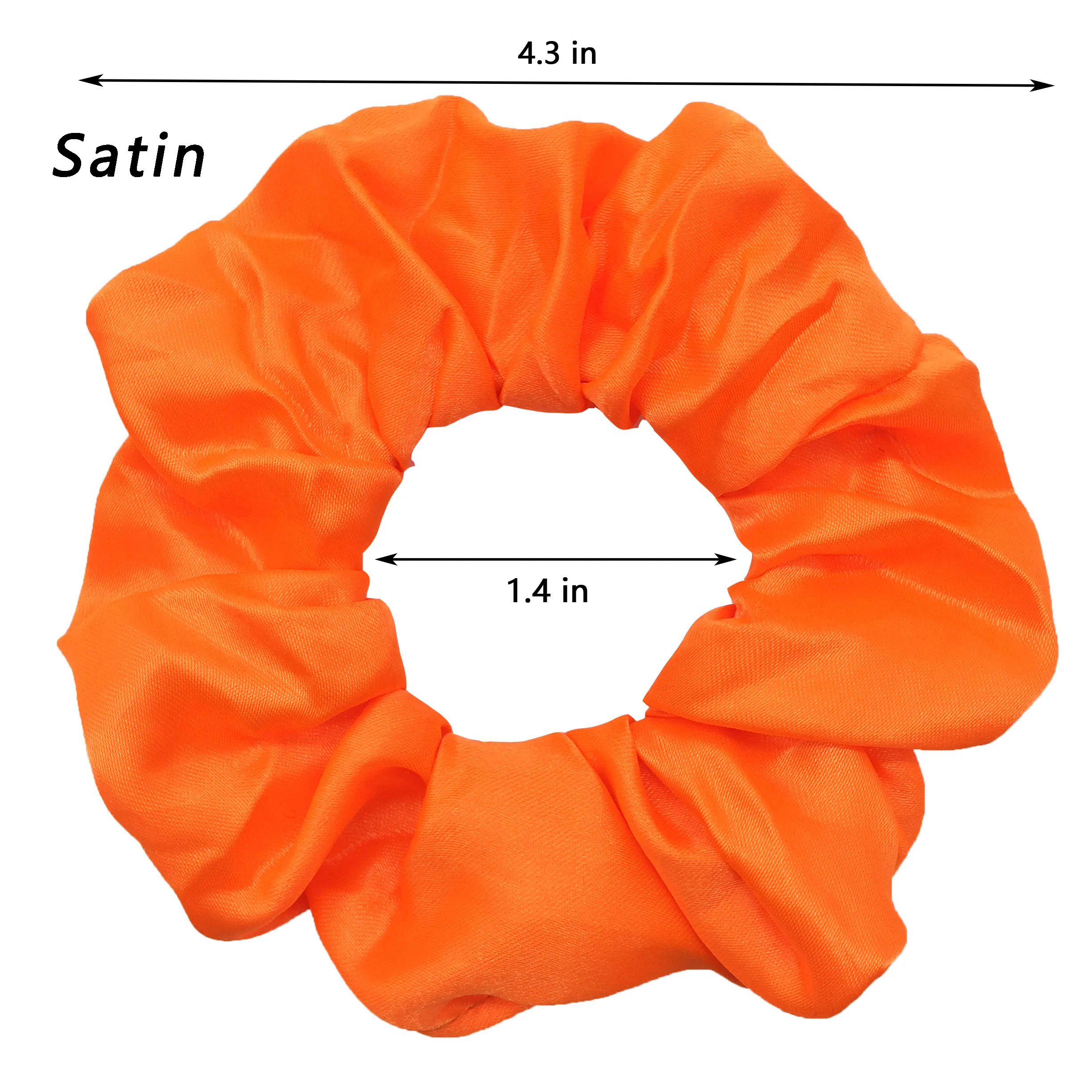 25/10 // 6pcs ซาติน Scrunchies หญิงผมวงยืดหยุ่นผมผู้ถือหางม้าผูกยางแฟชั่นผู้หญิงอุปกรณ์เสริม Solid Scrunchy
