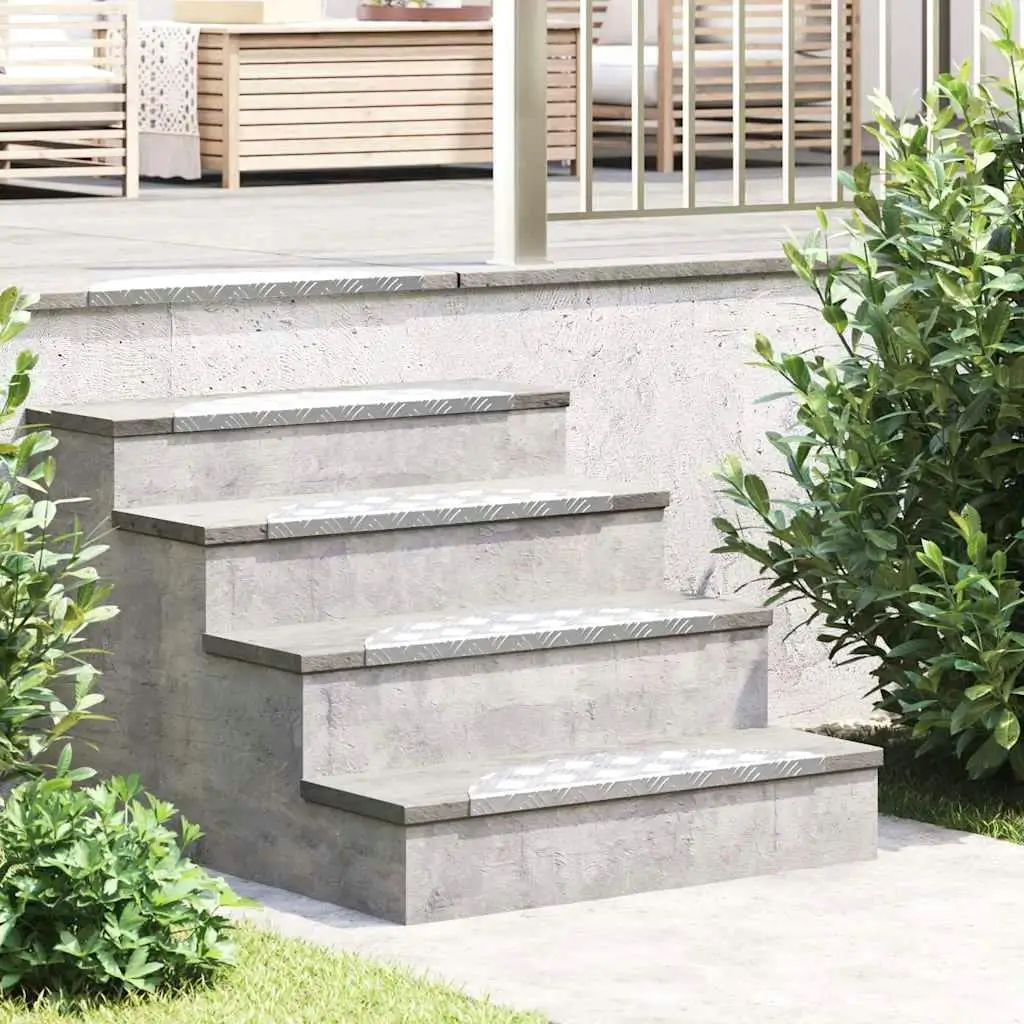 Peldaños de escaleras antideslizantes de aluminio, paquete de 15 cubiertas seguras para escalones de 60x18cm para uso doméstico al aire libre