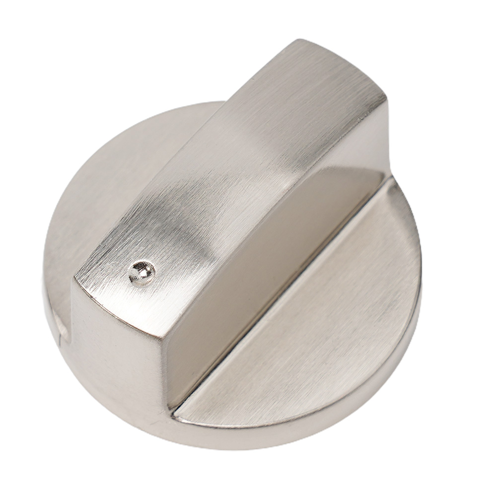 4 pçs botões de fogão a gás 6mm prata moderna cozinha fogão elétrico forno fogão interruptor controle para ferramentas substituição ferragem doméstica