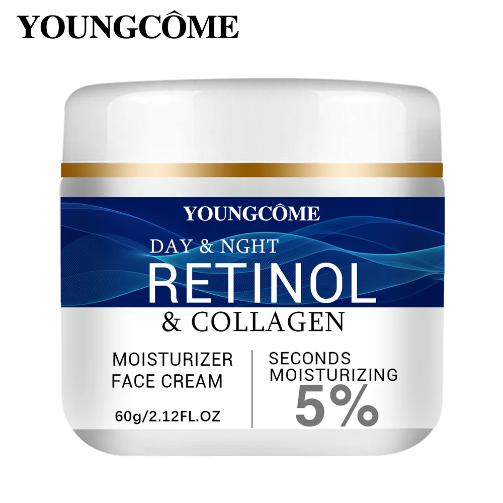 คอลลาเจน Retinol ครีมบํารุงผิวหน้ากรดไฮยาลูโรนิก Anti Aging Firming Lifting Fade Fine Lines Whitening Moisturizing Brightening Skin
