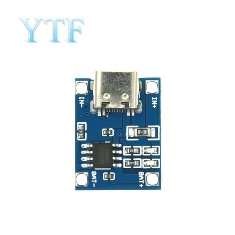 10 Uds. 5V 1A Micro USB 18650 tipo c batería de litio cargador módulo + protección Dual funciones para 18650 TP4056