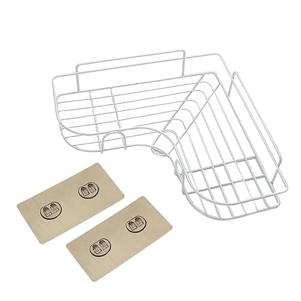 1 ชิ้นไม่เจาะรูห้องน้ํา, ห้องน้ํา, ชั้นวางสามเหลี่ยม, ห้องน้ําติดผนัง, ห้องน้ํา, อ่างล้างหน้า, การจัดเก็บอุปกรณ์ติดผนัง