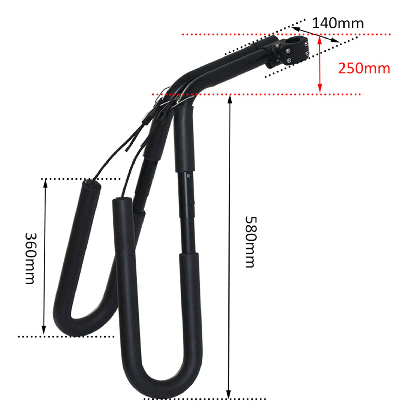 CZ-92-soporte para tabla de Surf, accesorio ajustable y portátil, lateral, para moto, Wakeboard