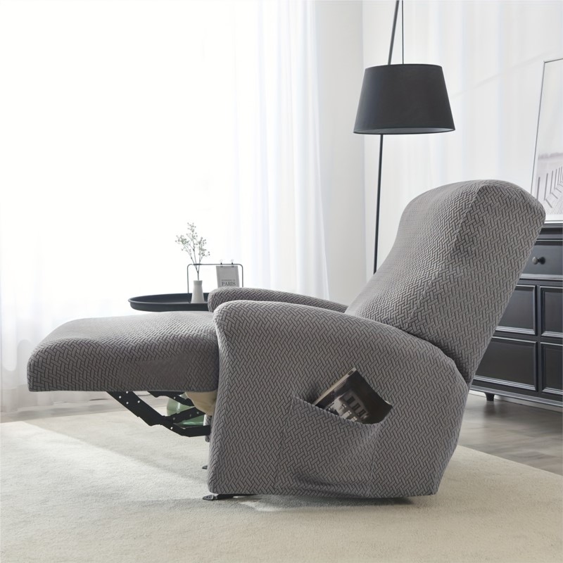 Housse de canapé inclinable Ralax housse de chaise Jacquard housses de canapé en Spandex extensible housses de fauteuil antidérapantes 4 pièces/ensemble