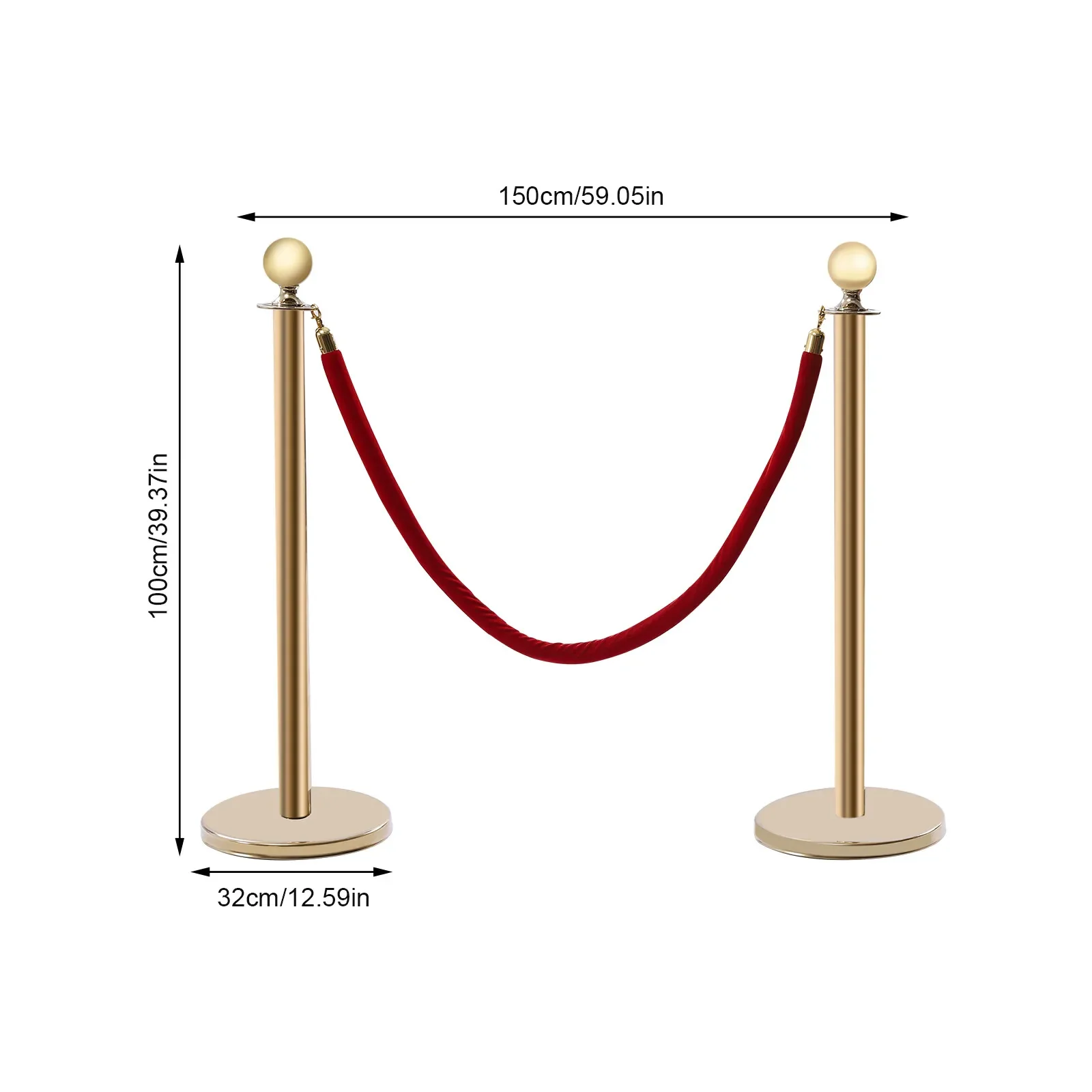 6??Stanchion Set/Post/Rope Velvet Velour VIP Crowd Control Queue Line Barriers