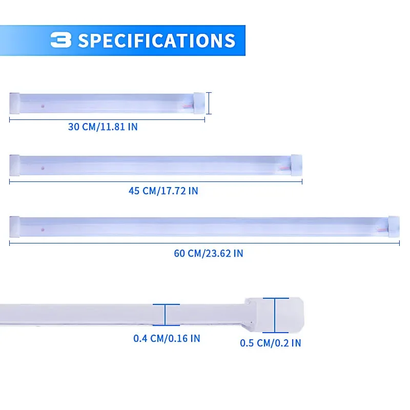 2 STKS DRL Auto Flexibele LED-dagrijverlichting Richtingaanwijzer Lamp Koplamp Waterdicht 30 cm 45 cm 60 cm Wit Rood Geel Blauw