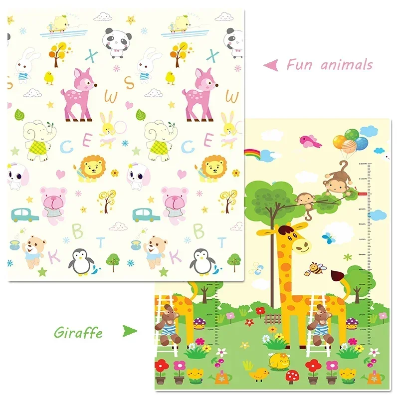 New Baby Play Mat Soft Floor Crawling Pad Children's Blanket XPE Foam Toys for Kids Carpet Folding Game Activity Rug with Bag
