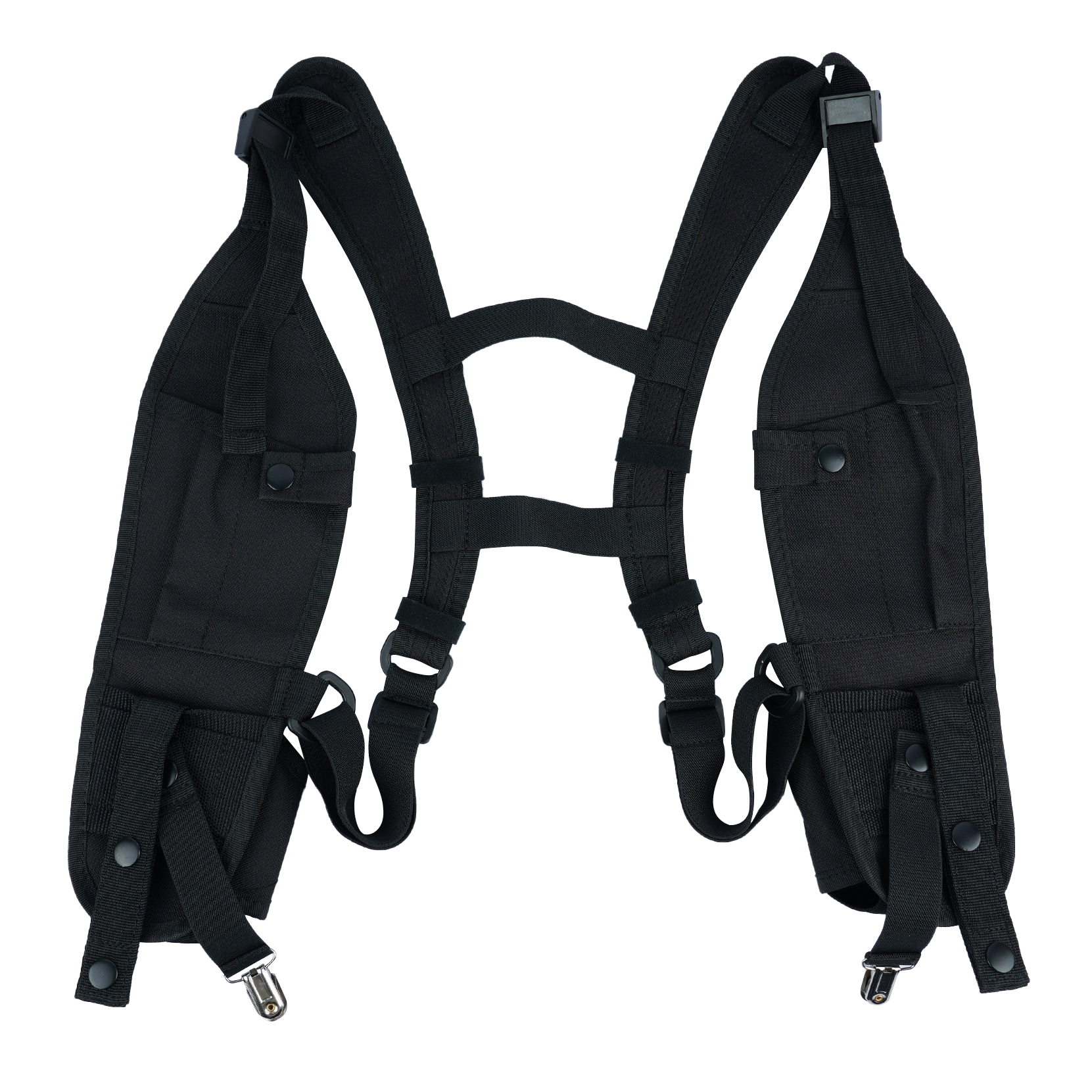 Funda de hombro de Radio doble Universal, soporte de Radio bidireccional con Clip para cinturón, arnés de Radio sin estilo de pecho para BaoFeng,Motorola