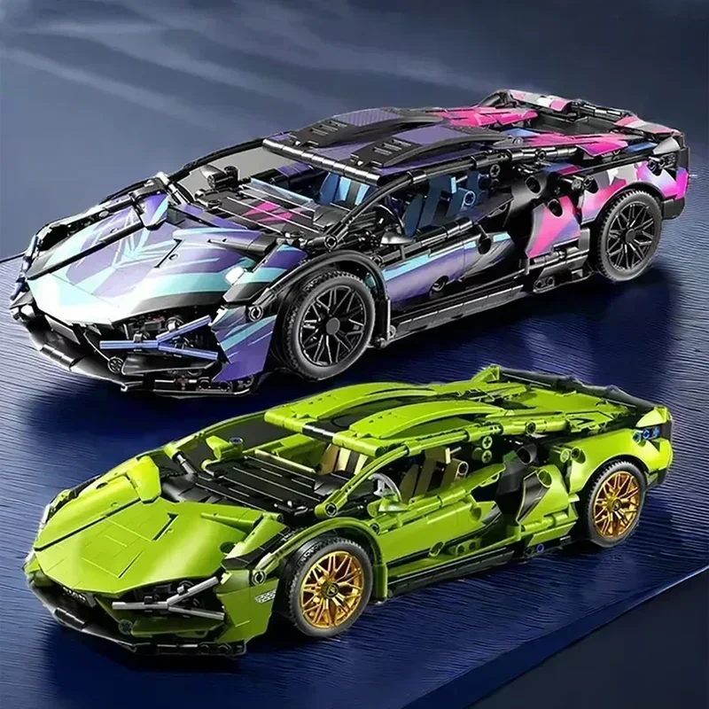 Bouwstenen Racewagen Model Afstandsbediening Elektrische RC Auto Versie Optioneel Constructie Speelgoed Kerst Jongen Kinderen Volwassen Cadeau