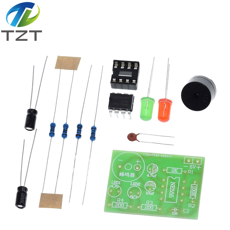 NE555 Multivibratorkit NE555P Steady-state circuit Dual Flash LAMP DIY KIT