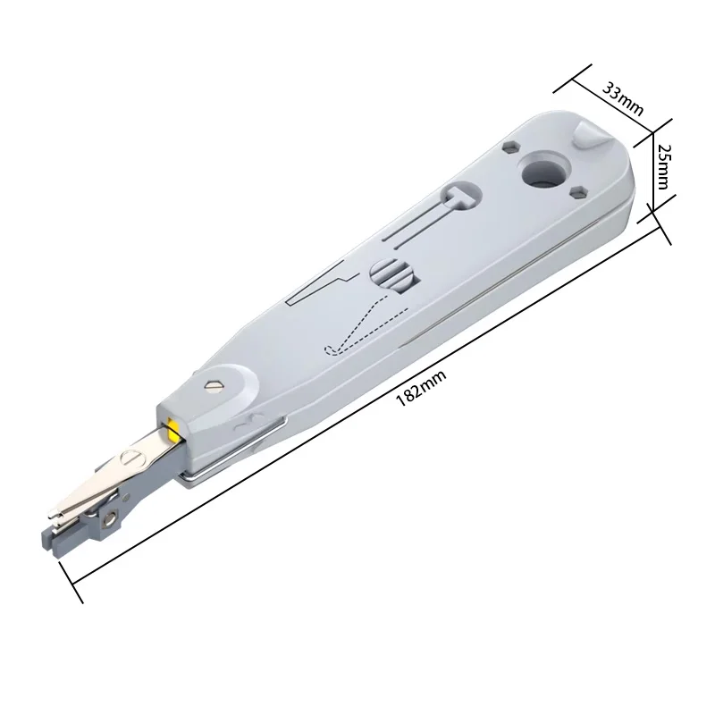 LSA Punch Down Tool 110-Drahtschneider Telekommunikations-Crimpzange RJ11 Rj45 Keystone Jack Netzwerkkabel Modul Telefon Krone Patch Panel