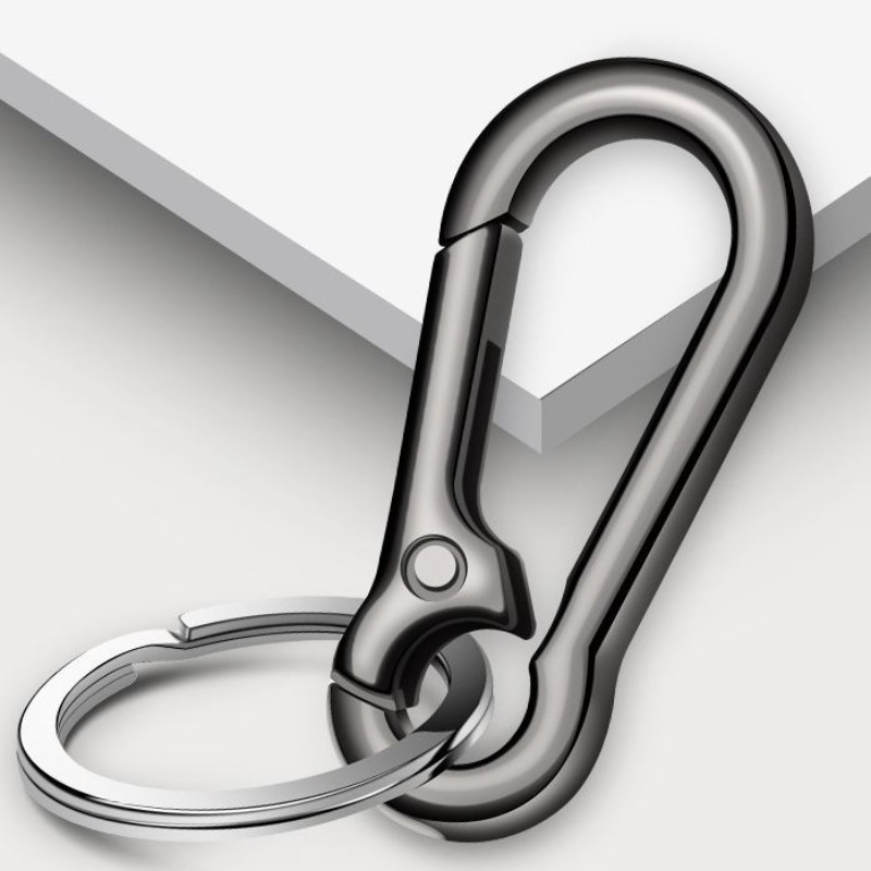 Liga de zinco chaveiro do carro anti-perdido chaveiro com chaveiro simples cabaça fivela mosquetão chaveiro auto cinto clipe titular