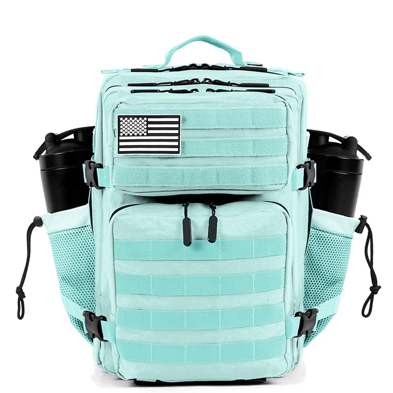 Zaino tattico da 35 litri per donna uomo Molle da viaggio all'aperto campeggio escursionismo borsa sportiva fine settimana atleta palestra zaino doppi portabicchieri