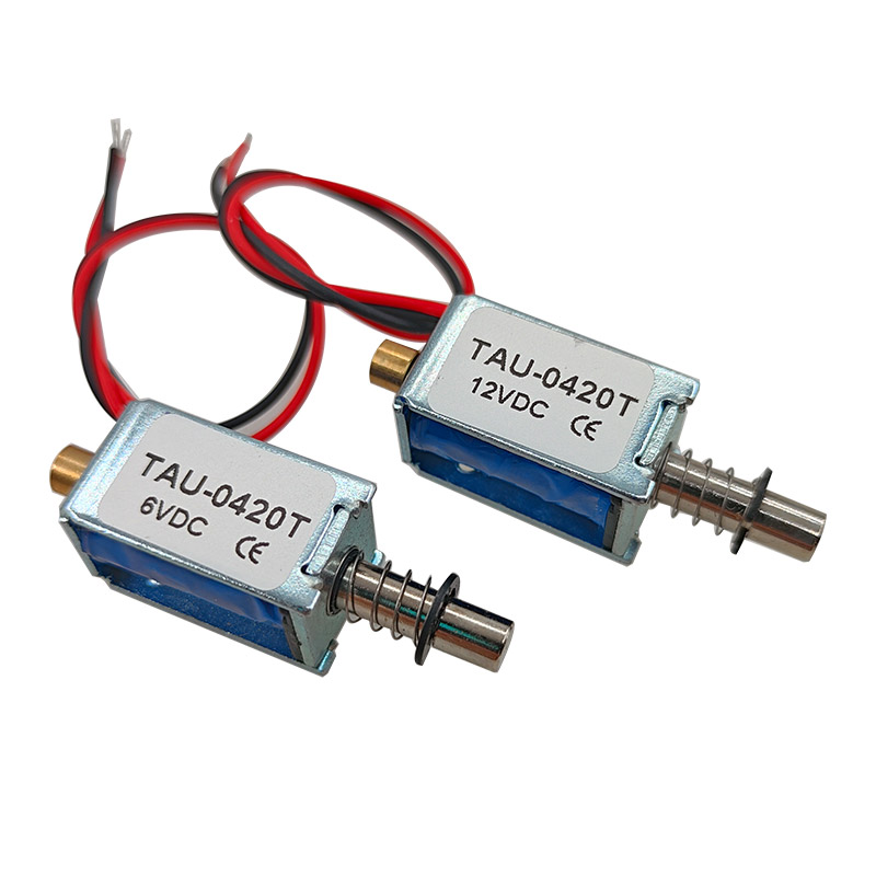 TAU-0420 Cerradura electromagnética DC 6V 12V Cerradura magnética cerradura eléctrica 0.85A 1.8A Cerradura Solenoide lineal