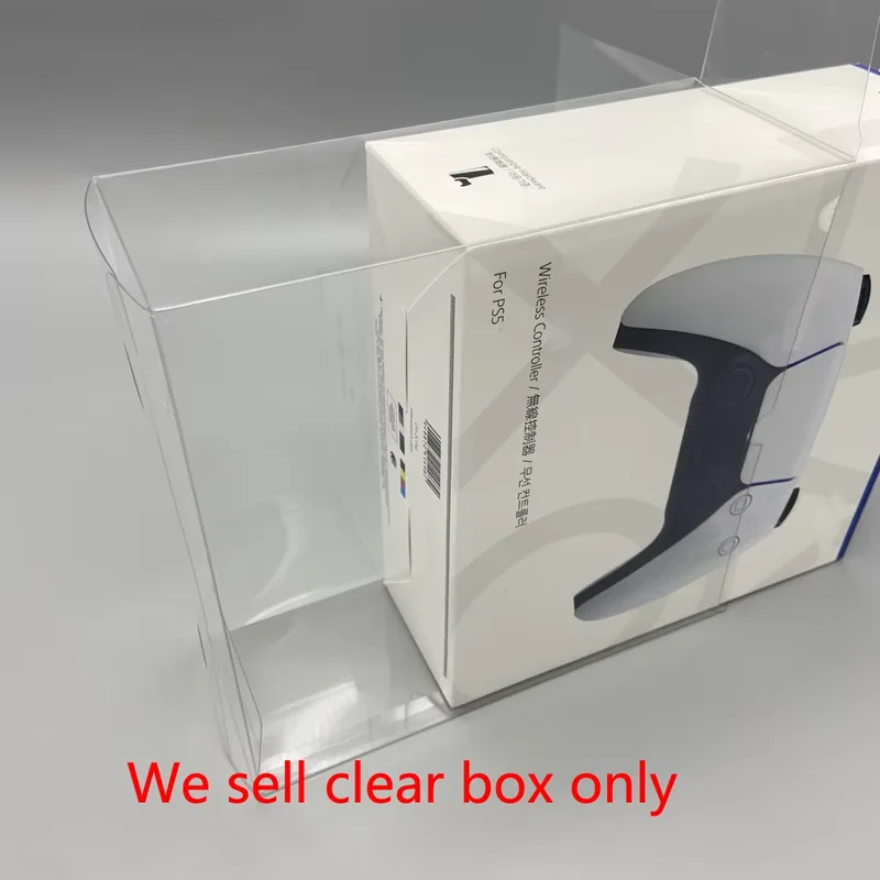 Nhựa Trong Suốt Hộp Thú Cưng Trong Suốt Màn Hình Dành Cho PS5 DualSense Bộ Điều Khiển Trò Chơi Lưu Trữ Bộ Sưu Tập Hộp