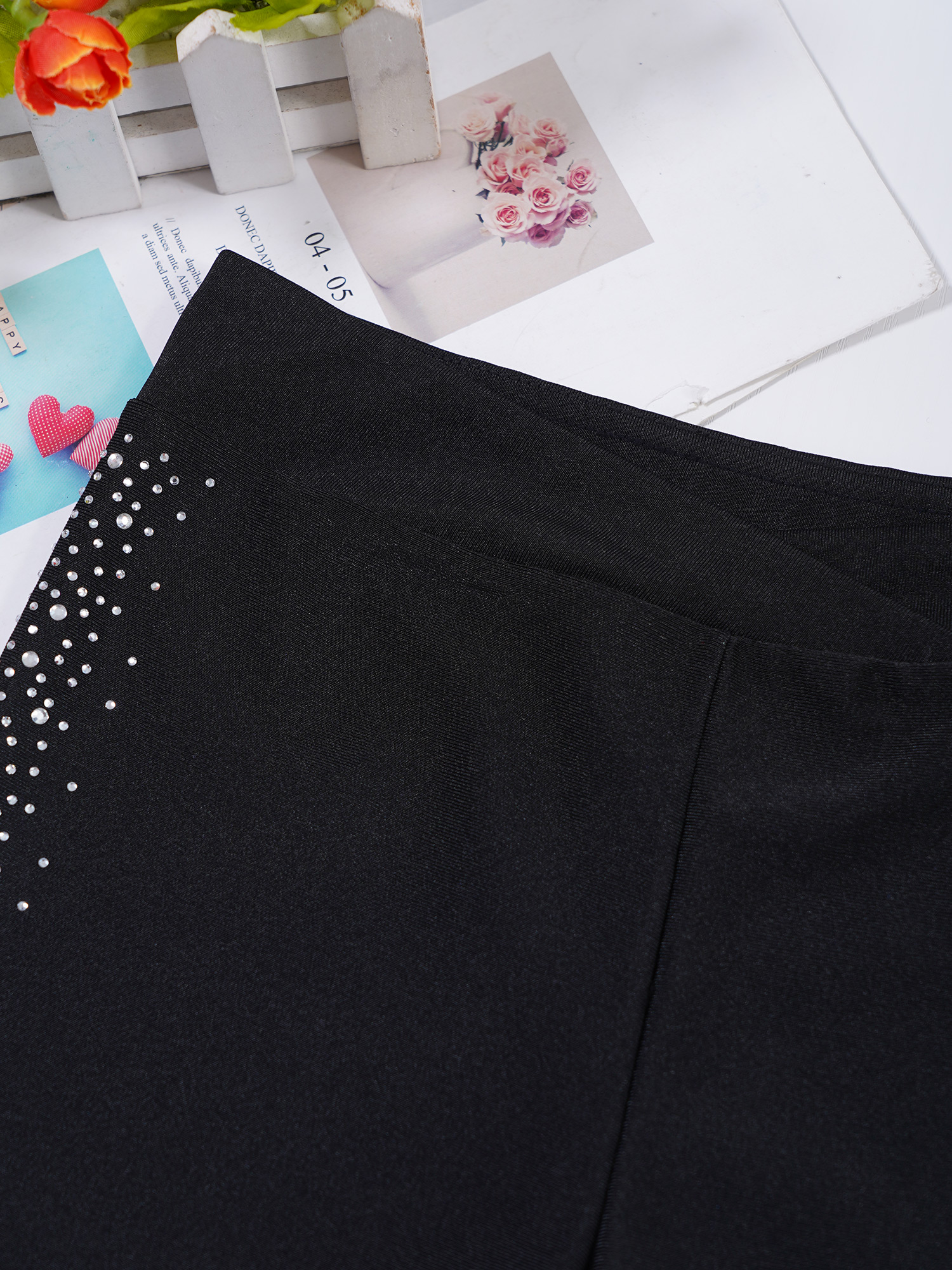 Kinder Mädchen Tanz Shorts Strass Elastischer Bund Eiskunstlauf Gymnastik Modern Dance Shorts Jazz Hip-Hop Shorts Dancewear