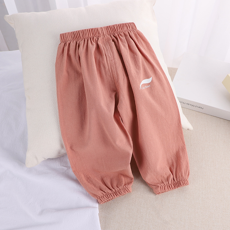 1 2 3 4 5 Năm Mới Trẻ Em Anit-Muỗi Quần Cho Bé Mùa Hè Điều Hòa Không Khí Bloomers Bé Trai Và Bé bé Gái Cotton Và Vải Lanh Quần