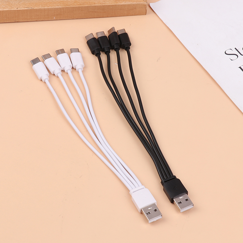20 см 4 в 1 USB C зарядный кабель 4 порта USB-разветвитель зарядный кабель типа C разъем для мобильных телефонов смартфон планшет