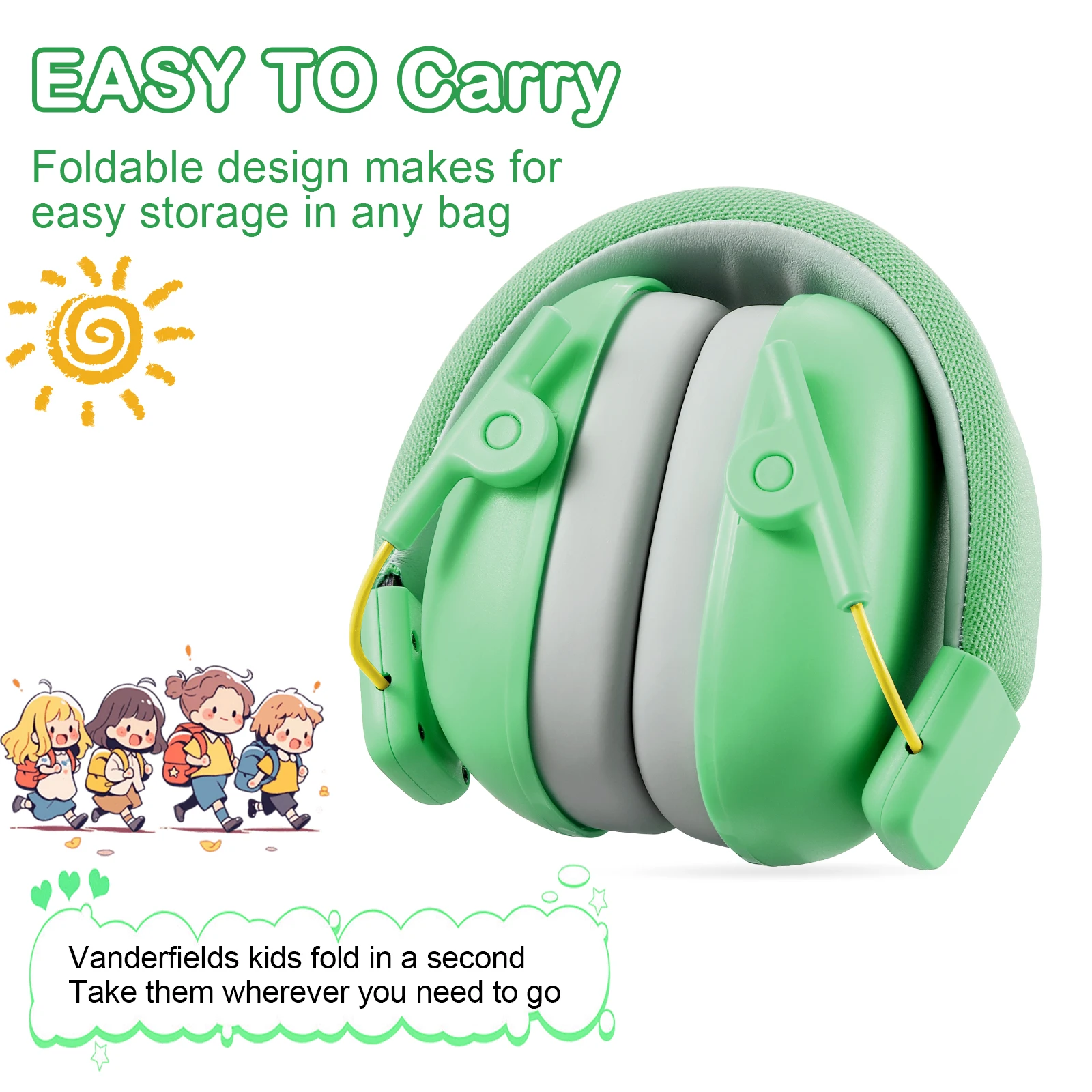 YHKEMA-Auriculares con cancelación de ruido para niños, audífonos de seguridad con reducción de ruido para autismo, ayuda sensorial y de concentración, SNR 27dB