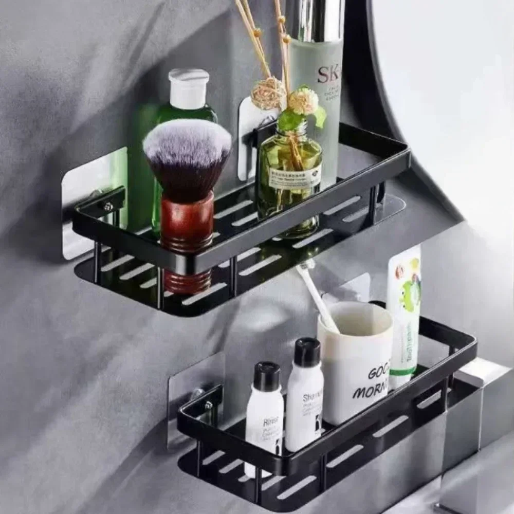 HOT 2025 New Bathroom Shelf Makeup Storage Organizer Shampoo Rack Shower Shelf Bathroom Accessories No Drill Wall Shelf