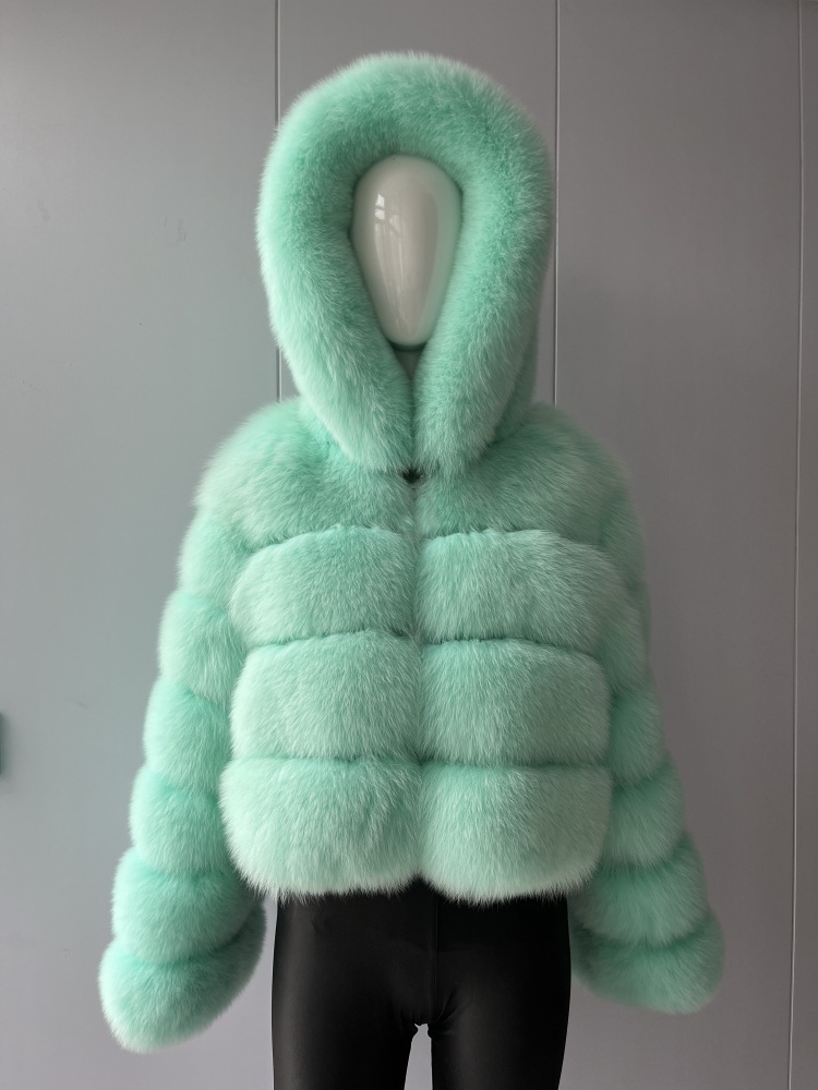 BEIZIRU Echte vossenbontjas met capuchon vrouw winter Natuurlijke jas warm vest Custom