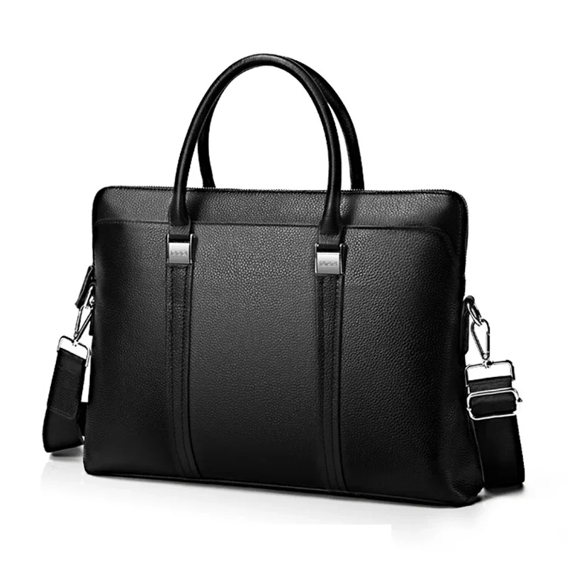 2024 New Luxury Solid Crocodile Skin Genuine Leather Business Men Briefcase Male Shoulder Bag Men Messenger Laptop Computer Bag