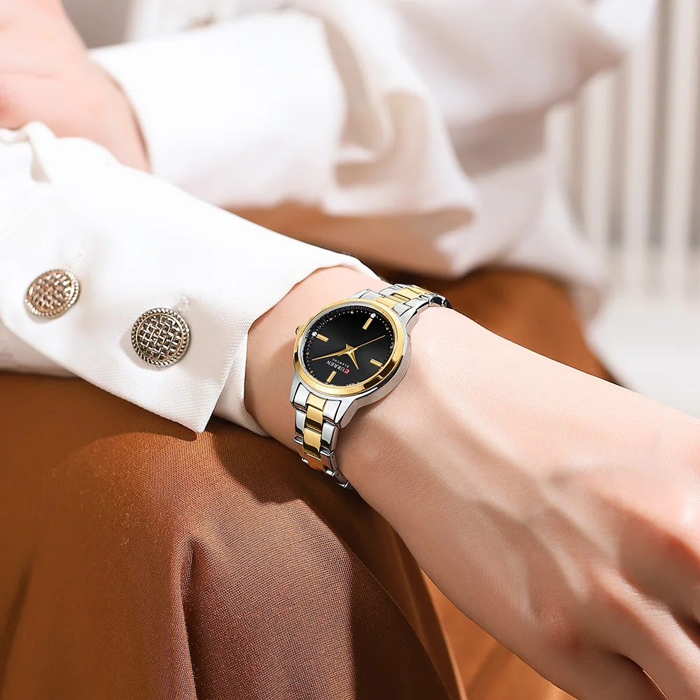 Relojes CURREN para mujer, reloj de pulsera de cuarzo Original a la moda para mujer, esfera romana, deslumbrante diamante, resistente al agua, luminoso, de lujo, nuevo