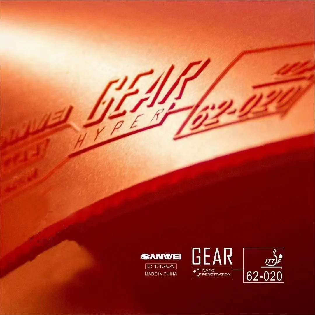 SANWEI GEAR HYPER 卓球ラバー 半粘着ピンポンラバーシート チューニング済みミディアムケーキスポンジ付き Sanwei ラバー
