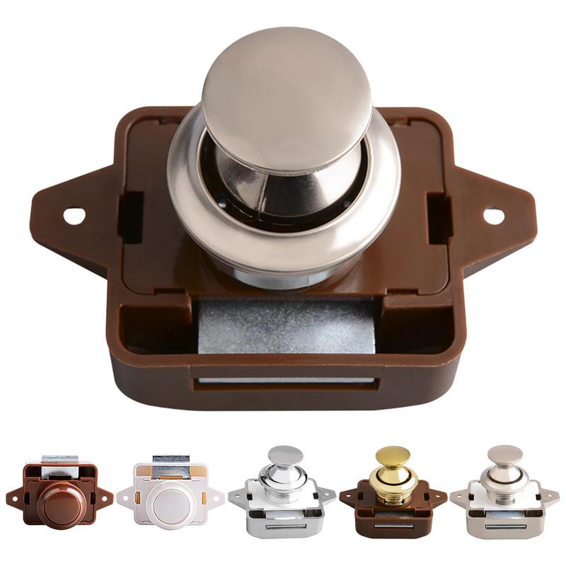 Camper Auto Push Button Latch Lock RV Wohnmobil Caravan Boot Schublade Schrank Tür Fang Knopf Haushalt Schrank Möbel Hardware