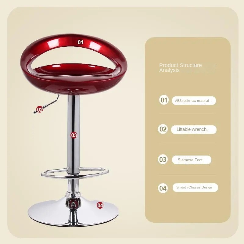 Bar Counter Chair High-end Feel Home Bar Chair Front Desk Cashier High Stool Modern And Simple Bar Chair Adjustable Bar Chair
