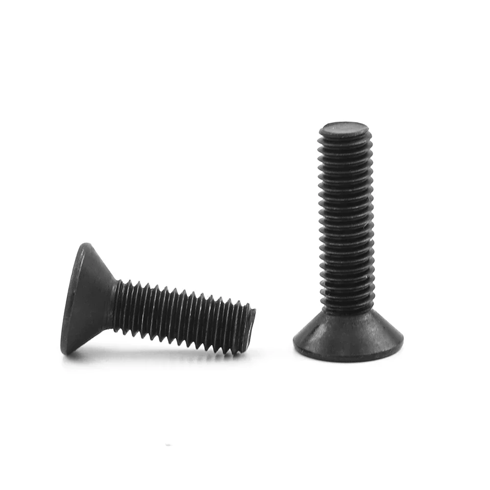 JUIDINTO 1-55 Chiếc Đầu Phẳng Allen Vít M2 M2.5 M3 M4 M5 12.9 Thép Carbon Lục Giác Tuýp Lục Giác đầu Dẹp Vặn Ốc Bu Lông Cho Đồ Nội Thất