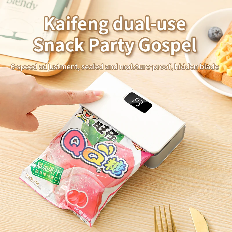 Sigillatrice per sacchetti di plastica Mini sigillatrice per sacchetti di calore Macchina per sigillare sacchetti termici per imballaggi alimentari portatile ricaricabile