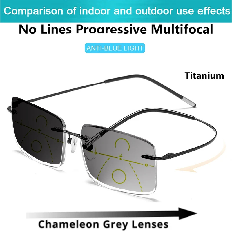 Óculos de Leitura Multifocal Ajustáveis, Foco Auto Ajustando Óptica, One Power Readers, Gamas de 0,5 a 2,75