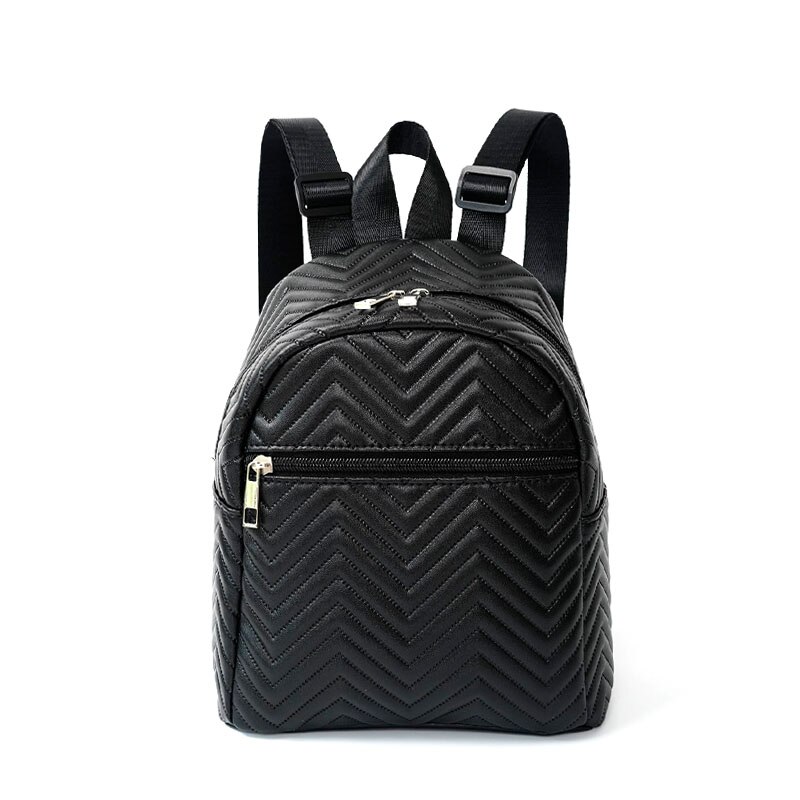 Mini Chevron Funcional Mulheres Moda Mochila Acolchoada