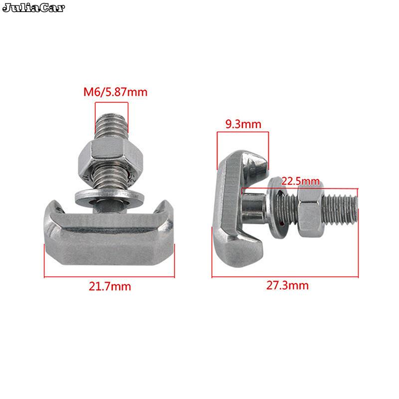 Т-образные болты, разъемы для аккумуляторов из нержавеющей стали, кабельные винты, клеммы для аккумуляторов, разъем для аккумулятора, автомобильные аксессуары